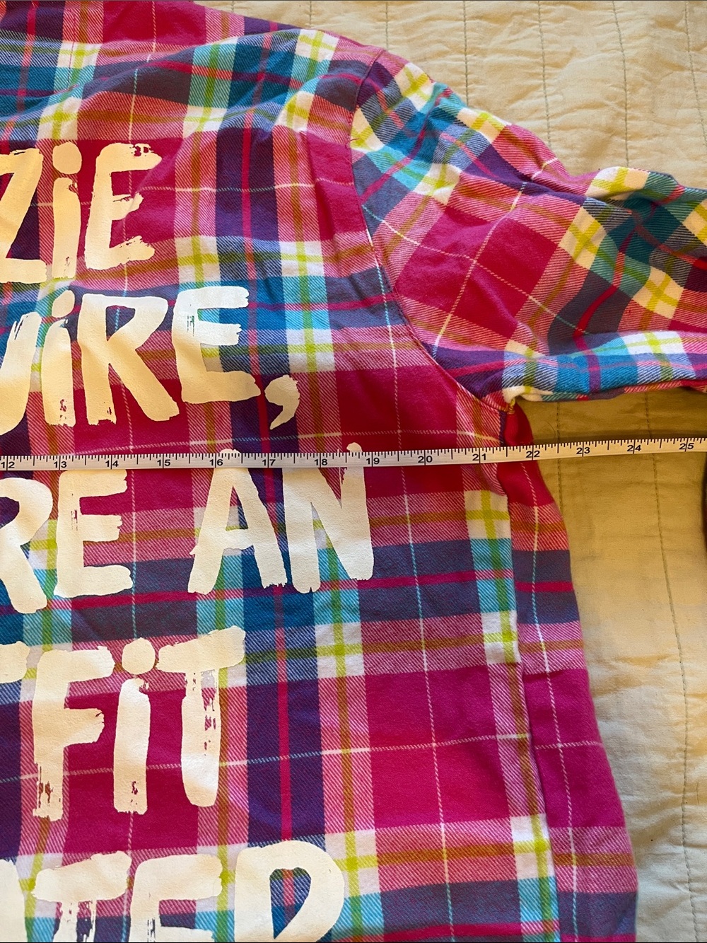 NWT Disney Lizzie McGuire flannel multi color box lunch Y2K Hilary duff - Picture 9 of 9